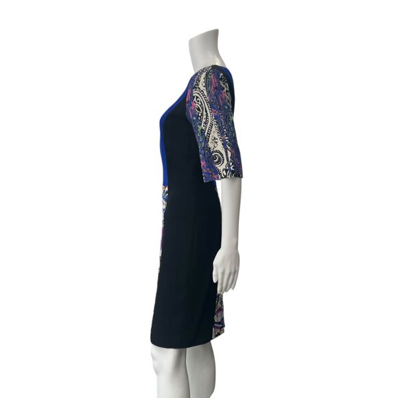 ETRO Blue Multi Geometric Shift Dress size IT 44/8 AS IS - Picture 11 of 13
